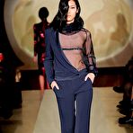 Third pic of Liu Wen sexy and see through runway shots
