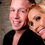 Third pic of Blonde haired latin domina Isis Love fucks slave Billy with her strapon and pussy