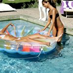 First pic of Wet bikini girls Jackie Sapphic and Lucy Lee have fun licking each others asses in the sun