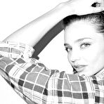 Third pic of Miranda Kerr sexy and braless b-&-w photos