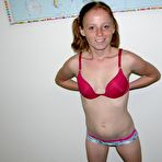 Second pic of Petite Amateur Teen Strips Naked