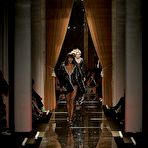 Third pic of Naomi Campbell sexy & see through at versace show