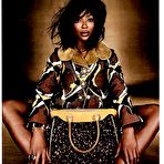 Third pic of Naomi Campbell sexy posing mag scans