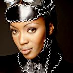 Third pic of Naomi Campbell sexy and braless scans from mags