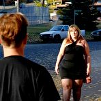 First pic of BBW Hunter - Fat Blonde Bree In Stockings Dicked