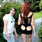 First pic of Slutty Brunette Fucks Nerd