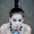 Second pic of SexPreviews - Bobbi Dylan naked brunette is metal bound in a dark dungeon