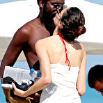 First pic of Nicole Trunfio sexy in red bikini on the beach