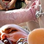 First pic of SexPreviews - Abigail Dupree is bound outdoors with gag her pussy toy and cock fucked by maledom