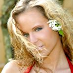 Third pic of Titty Zuzana Drabinova with smooth body and pretty pussy posing outdoors.