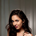 First pic of One can\'t help staring at Helen H\'s magnificent breasts, slim waist, and svelte, long legs, especially when she\'s got that teasing look on her sultry face.