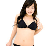 Fourth pic of Natsuki Takahashi Asian takes short skirt off and shows hot bum