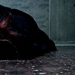 Second pic of SexPreviews - Penny Lay redhead in purple dress is bound for spanking and toying by maledom