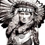 Third pic of Toni Garrn sexy and naked b-&-w photos