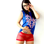 First pic of Bailey Knox Red Fishnet Shorts - Bunny Lust