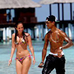 First pic of Tulisa Contostavlos sexy in bikini on the beach in Maldives