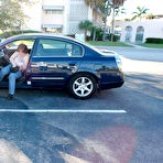 First pic of Fat redhead mom Sapphire 38L with monster tits enjoys hardcore sex with skinny guy in the bedroom