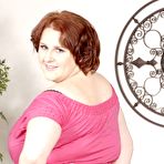 First pic of Redhead fattie Sapphire 38L takes off her pink dress and black lingerie to take black cock