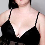 First pic of BBW cutie Jessica Fabulous strips out of black and takes long dildo up her shaved pussy