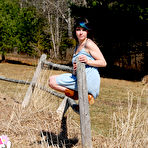First pic of Sabrina does a striptease on the farm in 90 photos