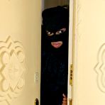 Fourth pic of Luna Corazon in Burglar XXX Alarm: A Black Babe&rsquo;s Deep Throat Threesome