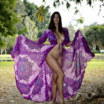 Third pic of Scarlett Morgan Purple Dress Nude Muse &ndash; Curvy Erotic