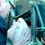 First pic of SexPreviews - Mary Ellen is bound in bdsm squeeze chute in public with an audience