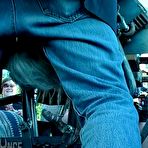 Third pic of SexPreviews - Mary Ellen is bound in bdsm squeeze chute in public with an audience