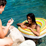 Second pic of 
      Nia Nacci gets nailed by her neighbor by the pool
    