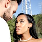Second pic of Noemilk in A Lifesaver&rsquo;s Blowjob Gift: Black Babe Sucks White Dick