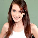 First pic of Bendy brunette takes off her PJ shorts and licks her own toes - IamXXX.com