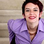 First pic of Short-haired brunette MILF with tiny tits shamelessly posing - IamXXX.com