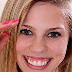 First pic of Orange dress perky blonde teen teasing her hairy pussy on camera - IamXXX.com