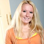 First pic of Twisted blonde cutie takes off her denim shorts and yellow lingerie - IamXXX.com