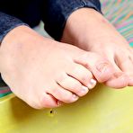 First pic of Long-legged blonde takes off her yellow panties and masturbates - IamXXX.com