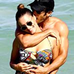 Third pic of Lola Ponce in swimsuit on a beach