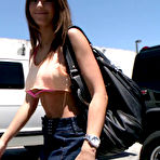 First pic of Jennifer Dark Busty Euro Pornstar Bangs Dudes in a Street Van