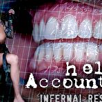 Fourth pic of SexPreviews - Lily Lane busty office babe is metal bound held accountable and exposed