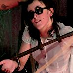 Third pic of SexPreviews - Penelope Davenport in stockings and white dress is bound for spanking and toying