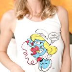 First pic of Nancy A White Top and Red Panties