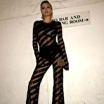 Second pic of Busty Caroline Vreeland in see through outfit at London Fashion week