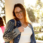 First pic of Tammy Kaimia Curvy Redhead in Tiny Shorts