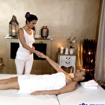 First pic of 
      Claudia Bavel and Foxxi Black pleasure each other on top of the massage table
    