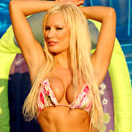 First pic of Lania Kinnear Busty Blonde Fitness Model in a Bikini