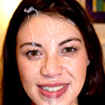 Fourth pic of Hot photos of Euro Babe Facials: She advent cute sucking bushwa and cool-headed cuter..