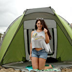First pic of Angela White Beach Day Flasher for Zishy - Curvy Erotic