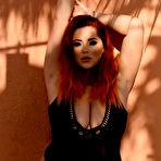 First pic of Lucy Vixen Shooting In Her Black Bodysuit - Curvy Erotic