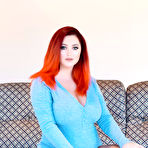 Third pic of Lucy Vixen Big Tits Sofa - Curvy Erotic