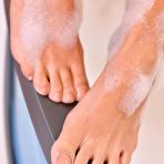 Fourth pic of Tricia Teen, Angel Blade in Toe Sucking Foot Play in the Tub 