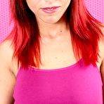 First pic of Redhead takes off her tiny shorts to show off that mildly trimmed slit - IamXXX.com